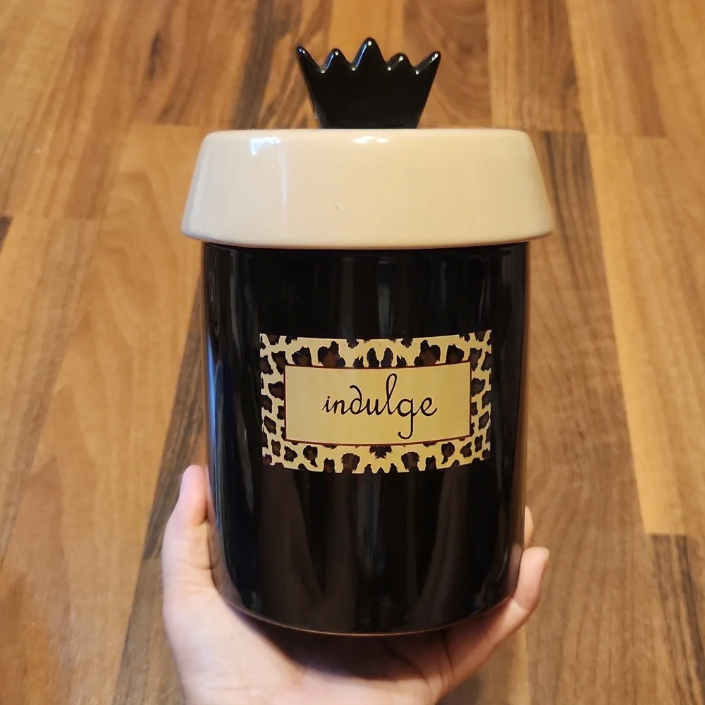 Indulge Treat Jar Cannister for Cookies or Dog Cat Pet Treats